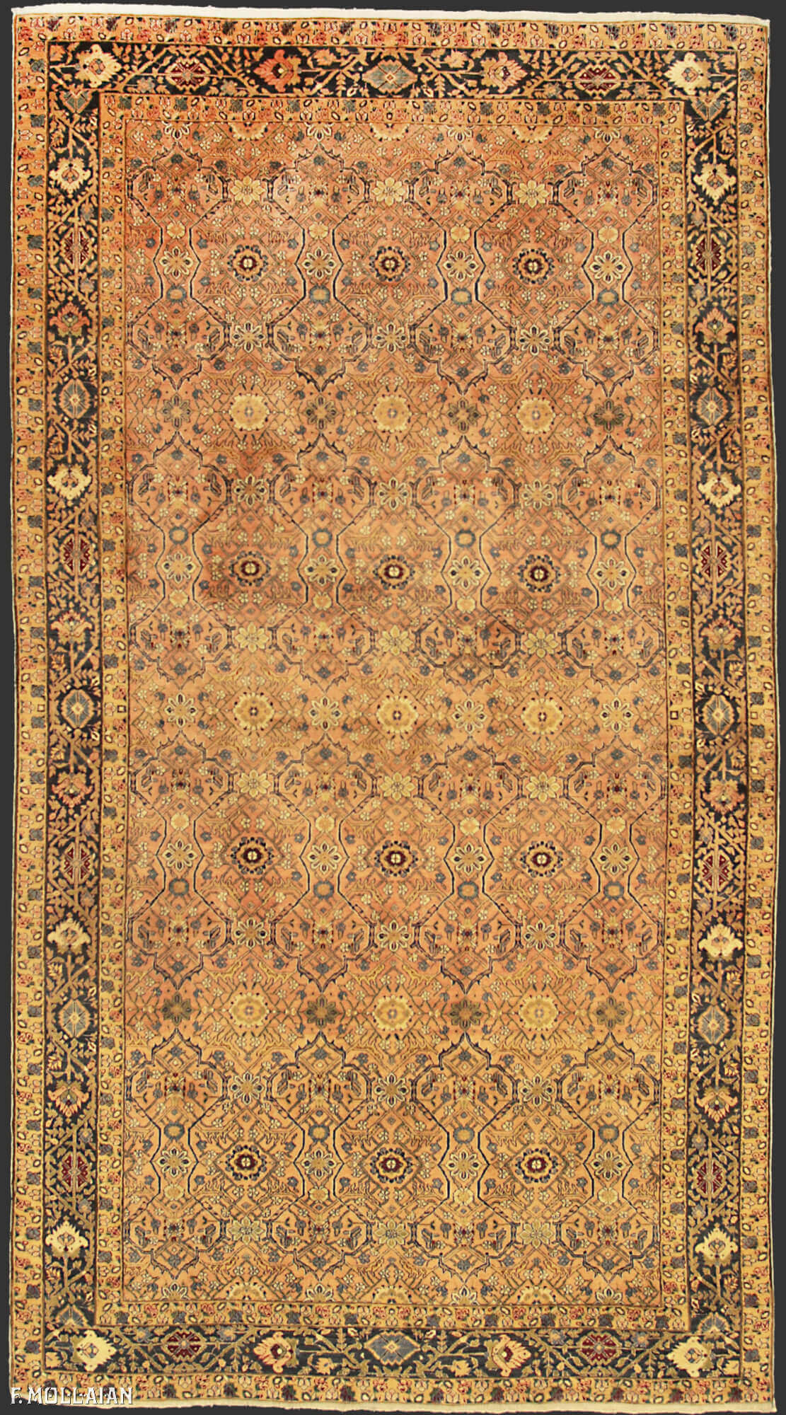 قالی قدیمی هندی فرش پشمینه کد:۳۲۸۷۸۲۴۵
